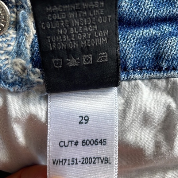 rta Gypsy Distressed Two Tone Skinny Jeans Size 29 - Picture 9 of 12